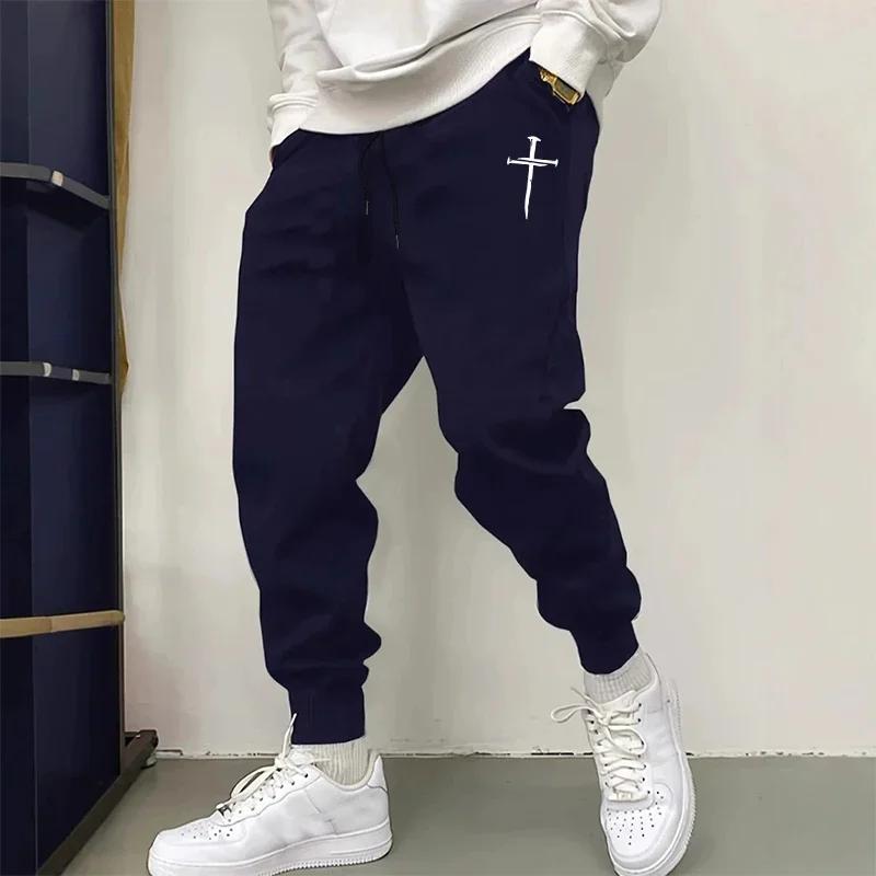 2025 nouveauté pantalons de survêtement pour hommes de haute qualité automne hiver quotidien sport d