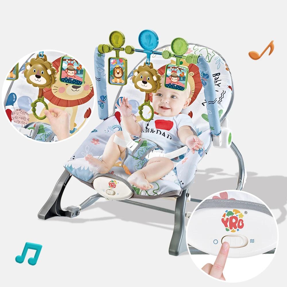 Chaise à bascule électrique pour bébé, berceau multifonctionnel, jouets avec vibration itude, lit no
