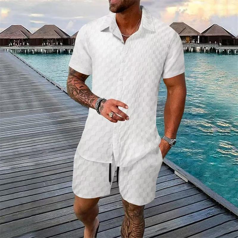 6 couleurs européennes et américaines nouvelle mode d'été pour hommes couleur pure décontracté mélan