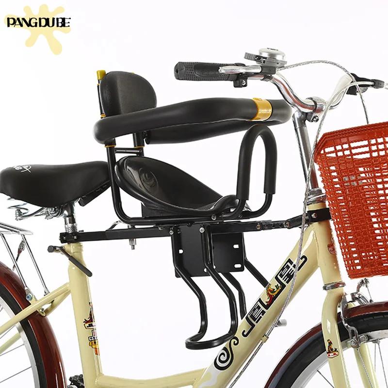 PANGDUBE siège avant universel pour vélo enfant porte-vélo réglable pour bébé avec ceinture de sécur