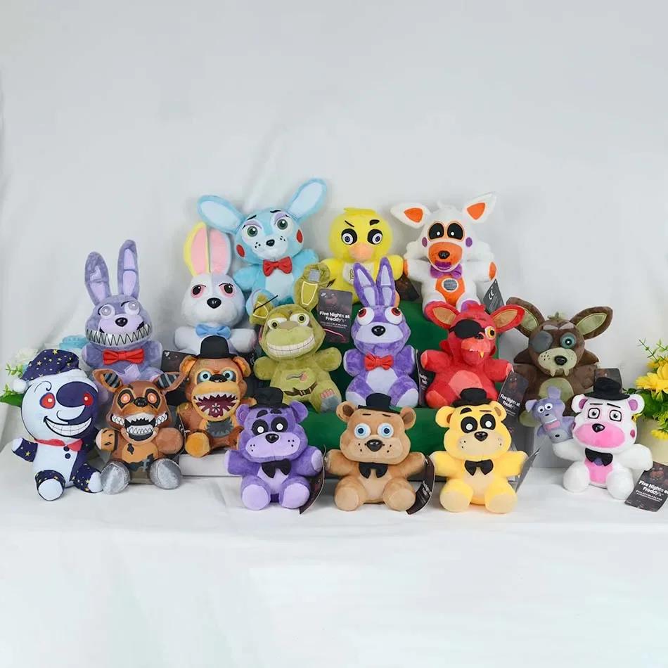2025New FiveNight At Freddy Fnaf mignon jouets en peluche poupée Bonnie ours Foxy dessin animé poupé
