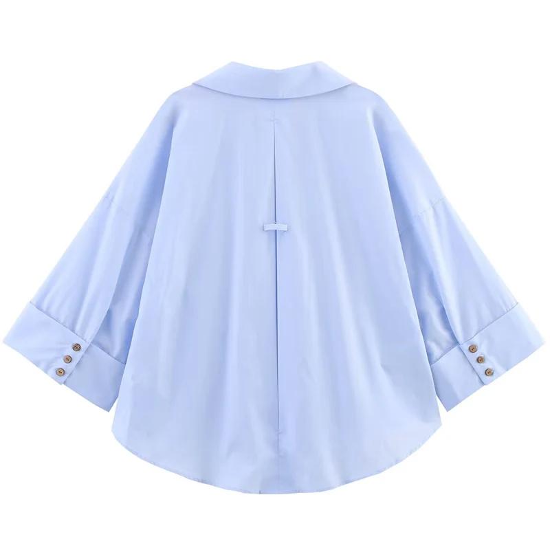 HXAO 2025 chemise femme été culture chemises et chemisiers surdimensionnés blanc bleu Rose marron ch