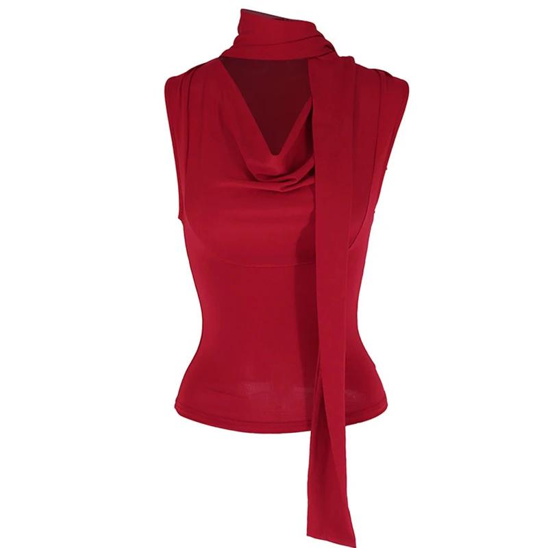 Haut bandage à col en V pour femme, streetwear décontracté, mince, sexy, élégant, solide, nouveau, m