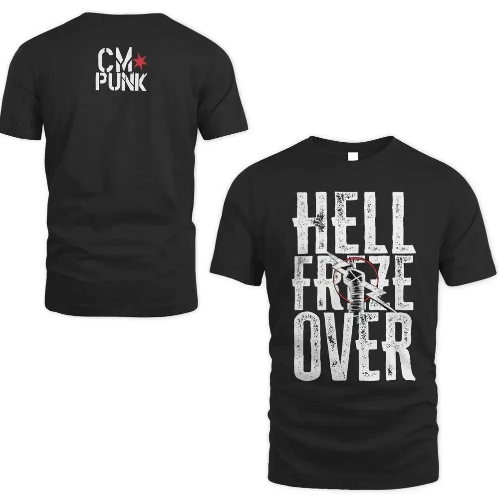 Chemise d'été pour hommes, imprimé en 3d, manches courtes, lutteur cm, col punk, T-shirt de rue, spo