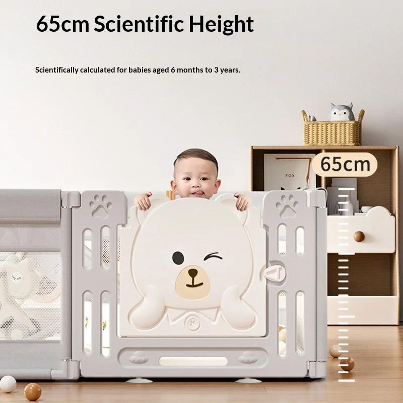 Parc pour bébé portable et pliable, barrière de sécurité intérieure pour tout-petits, clôture de séc