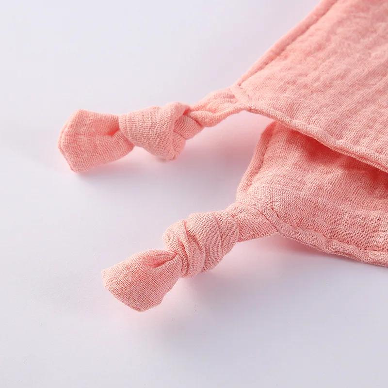 Couverture confortable en mousseline de coton pour bébé, poupée de chat mignon pour nourrissons, ser