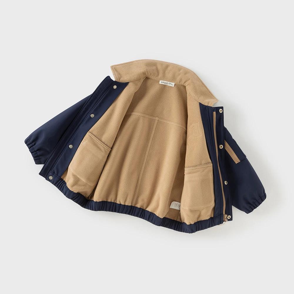 Veste coupe-vent épaisse Dave Bella pour garçons, collection automne, vêtements d'extérieur imperméa