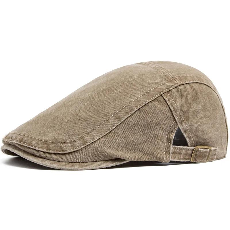 Offre spéciale Vintage peintre béret unisexe mode plat visière casquette décontracté automne rétro c