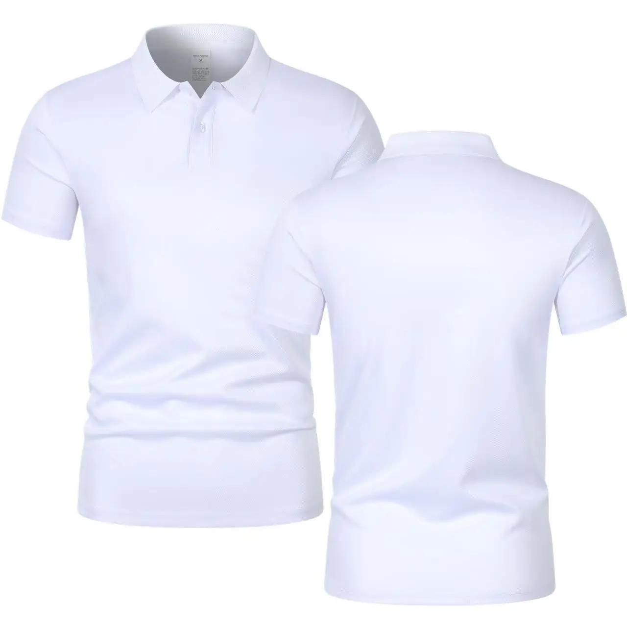 T-shirt à manches courtes et col pour homme, Polo décontracté, couleur unie, tendance, respirant, am