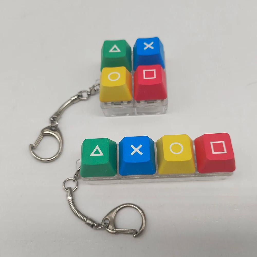 Clavier mécanique clé capuchon arbre testeur porte-clés porte-clés doigt presse Dlow pression jouet 