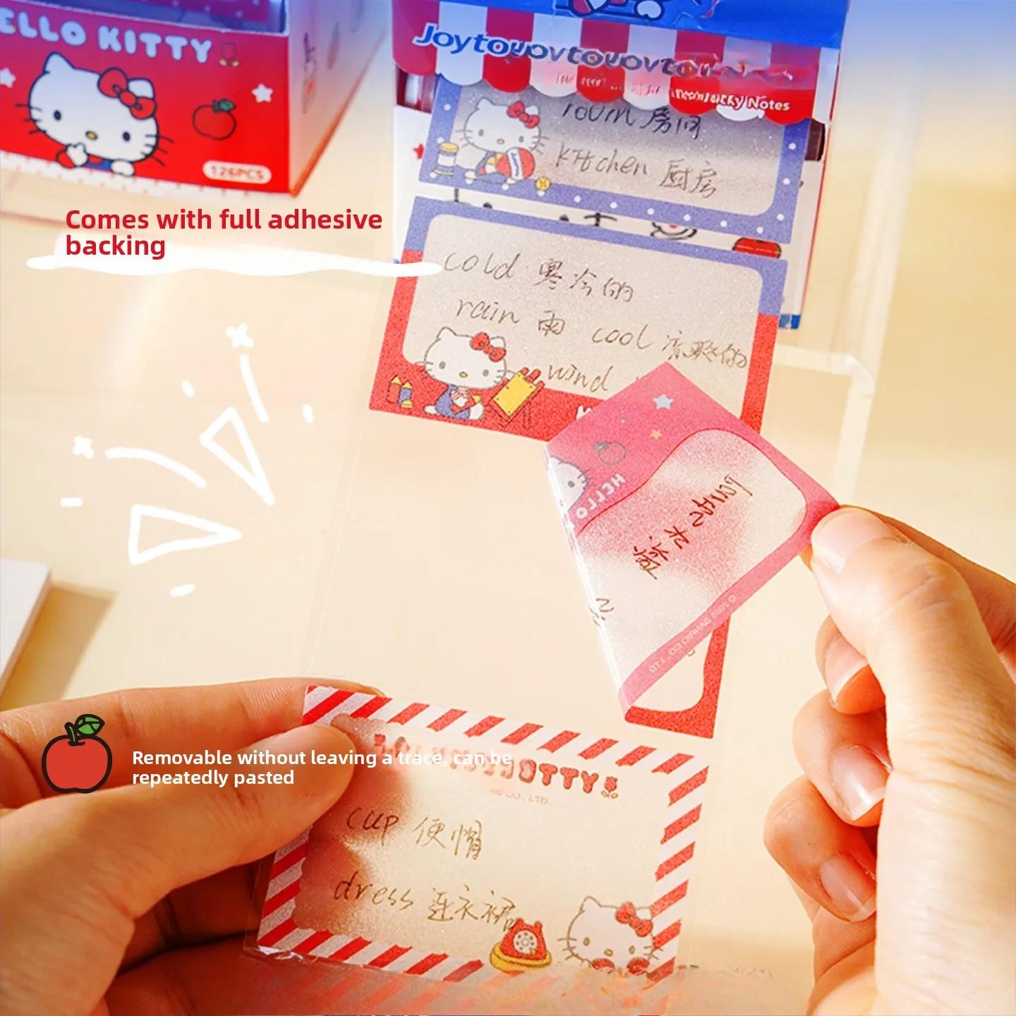 Hello Kitty 10e anniversaire Transparent 2025 Nouvelle vente chaude Notes autocollantes extractibles