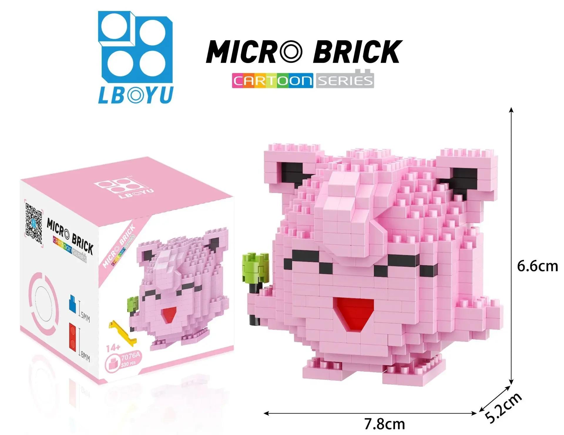 Micro blocs de construction Pokemon Marowak Jigglypuff Gengar Mudkip Piplup Raichu Gyarados Pikachu,
