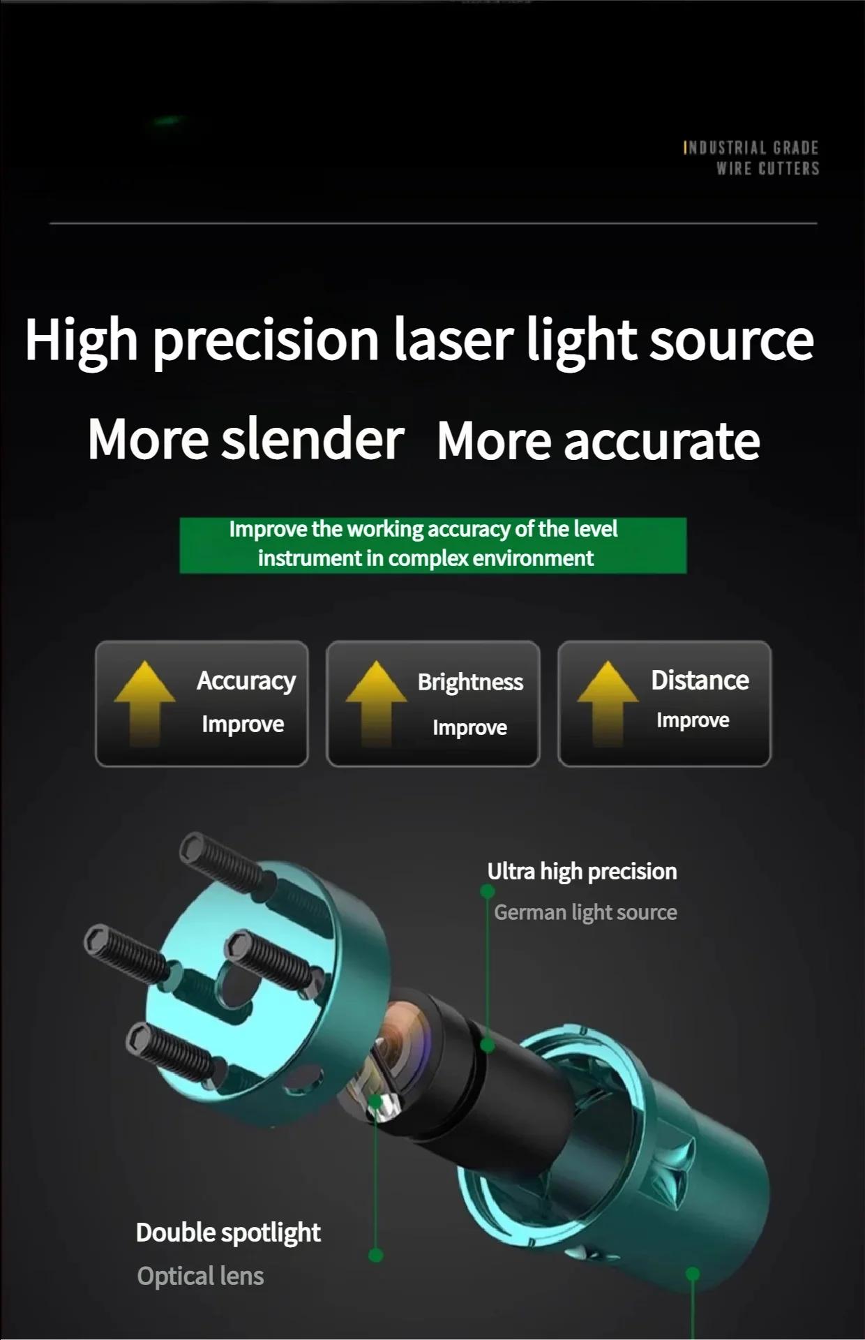 Outil laser auto-nivelant : niveau laser à lignes transversales, pointeur de positionnement infrarou
