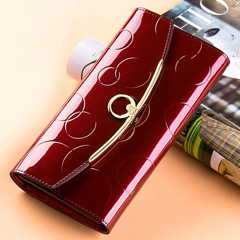 Portefeuilles pour femmes Carteras Para Mujer Long sac à main pour femmes avec poche pour téléphone 