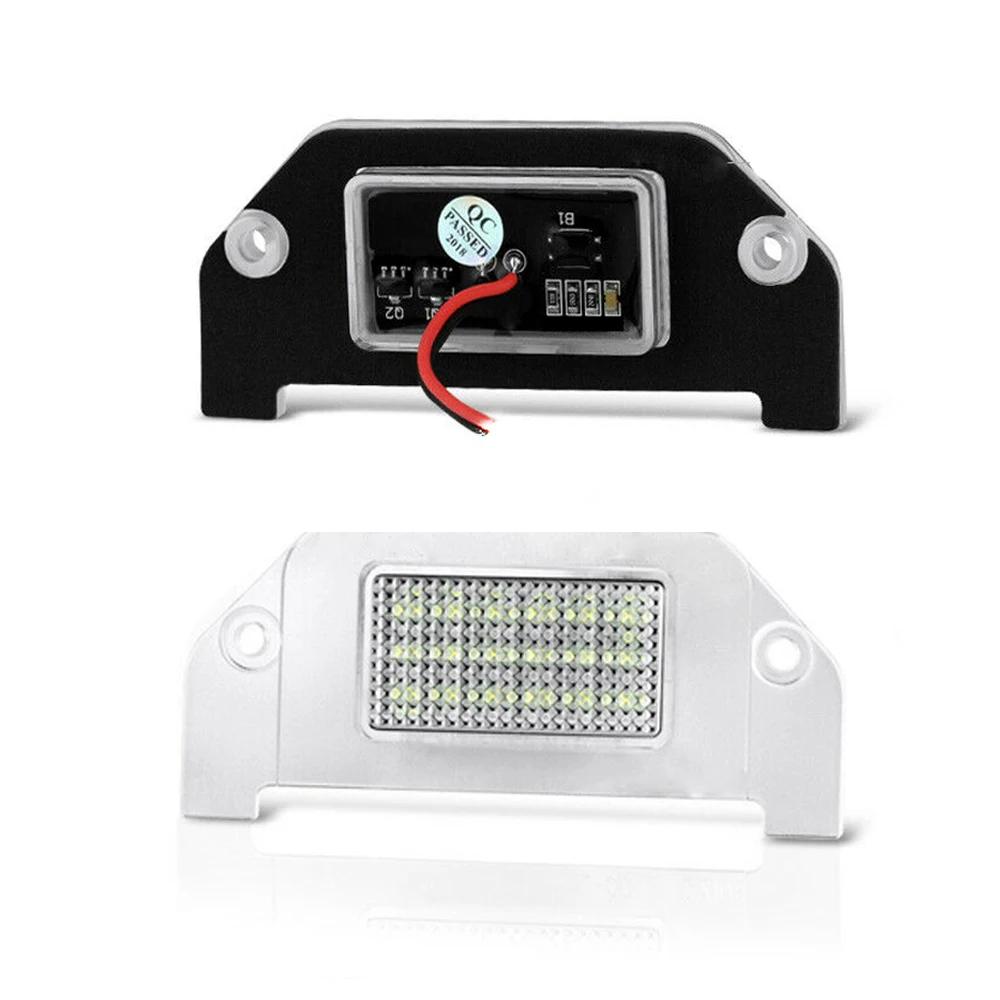 Ensemble d'éclairage de plaque d'immatriculation LED SMD complet, blanc pur, LH + RH pour 05-14, fus