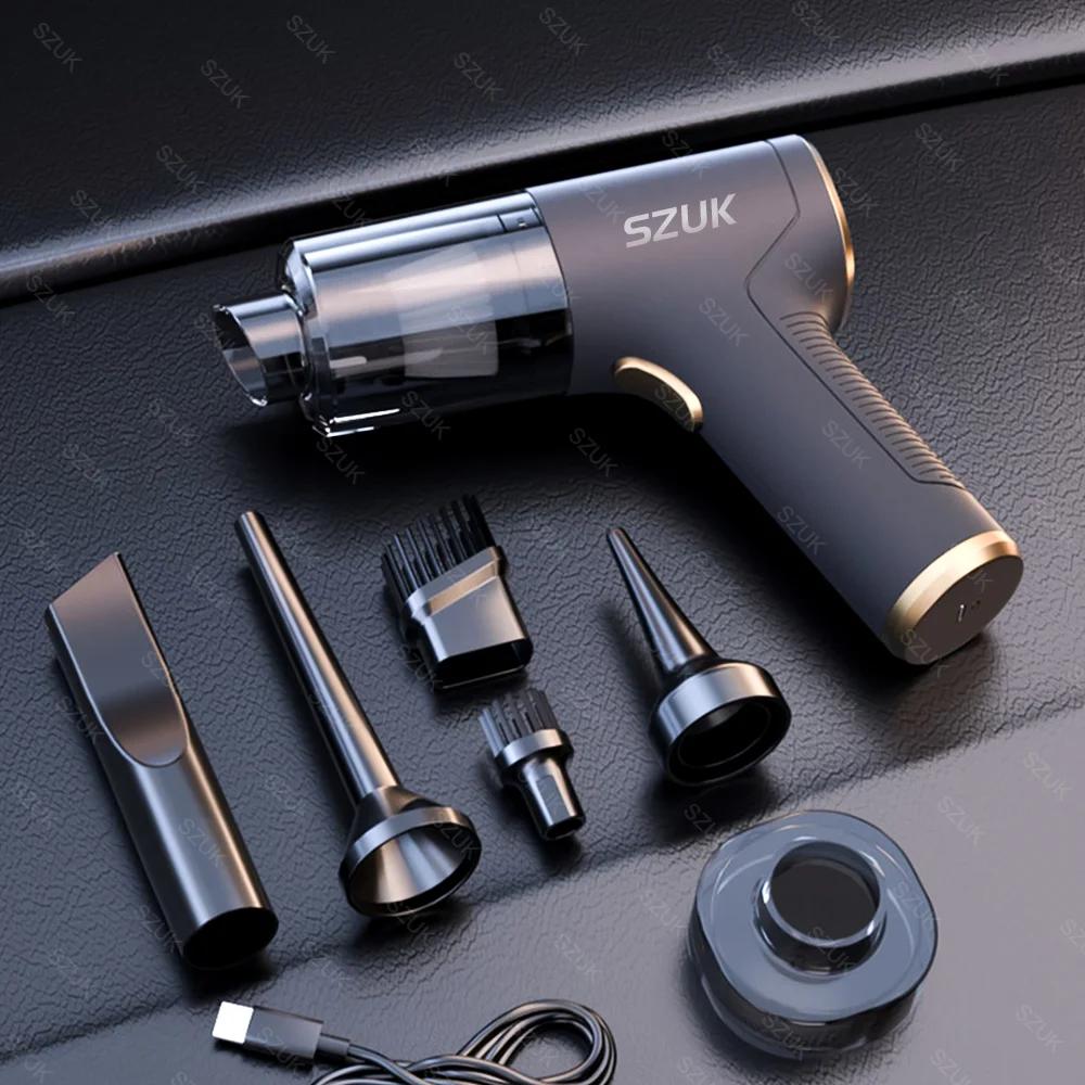 SZUK 98000PA Mini aspirateur de voiture Machine de nettoyage puissante forte aspiration tenu dans la