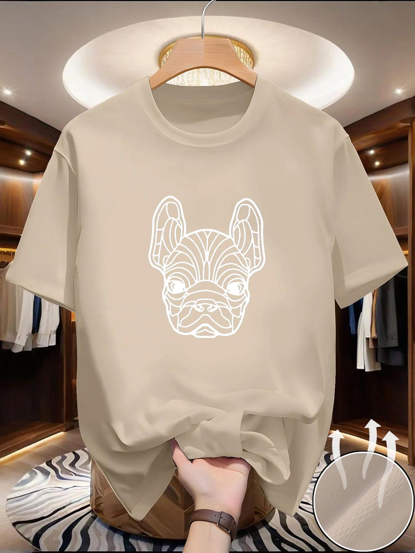 T-shirt pour homme à manches courtes et col rond, doté d'un mélange de tissus doux et confortables, 