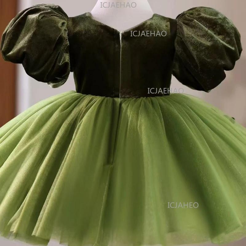 Robe de princesse TutuKids pour enfants, nouvelle jupe à manches bouffantes, robe de soirée élégante