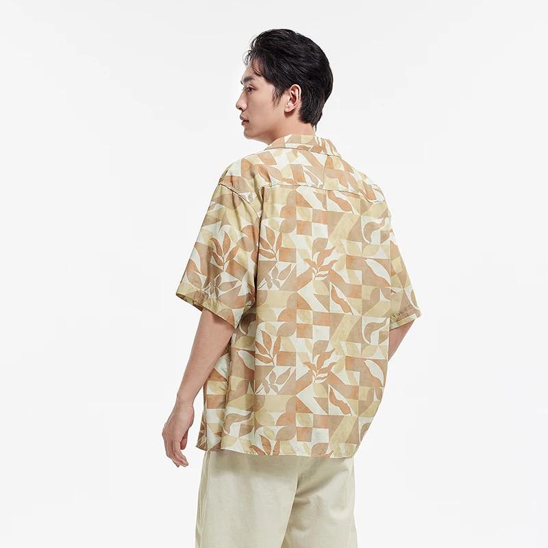Chemise Homme Semir Imprimée Intégrale Style Vacances Ample Tendance Été 2026 Décontractée Légère et