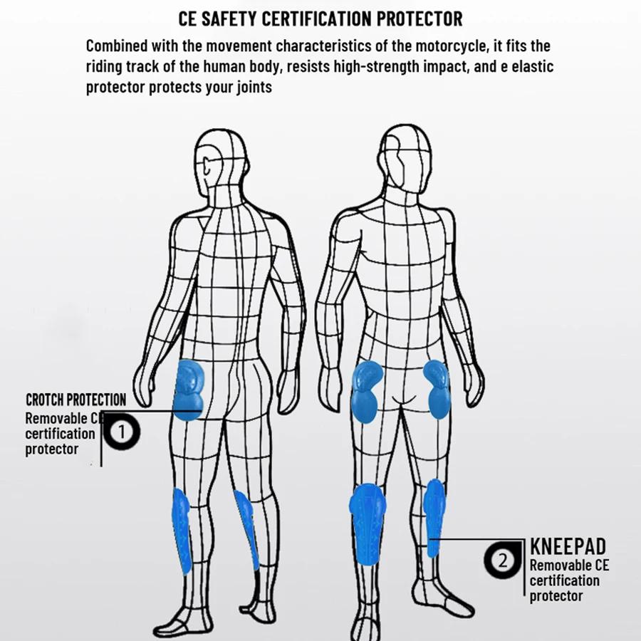 Nouveau Jean Moto Noir Homme 2026 avec Protection Amovible pour la Conduite sur Route, Quatre Saison