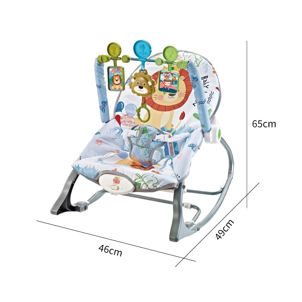 Berceau à bascule électrique pour bébé de 0 à 2 ans, jouets multifonctionnels avec Vibration musical