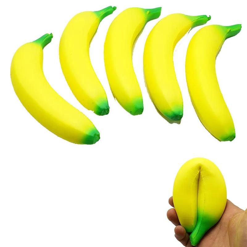 Jouets banane Squishy Anti-stress, Jumbo à montée lente, jouet à presser aux fruits, drôle, Anti-Str