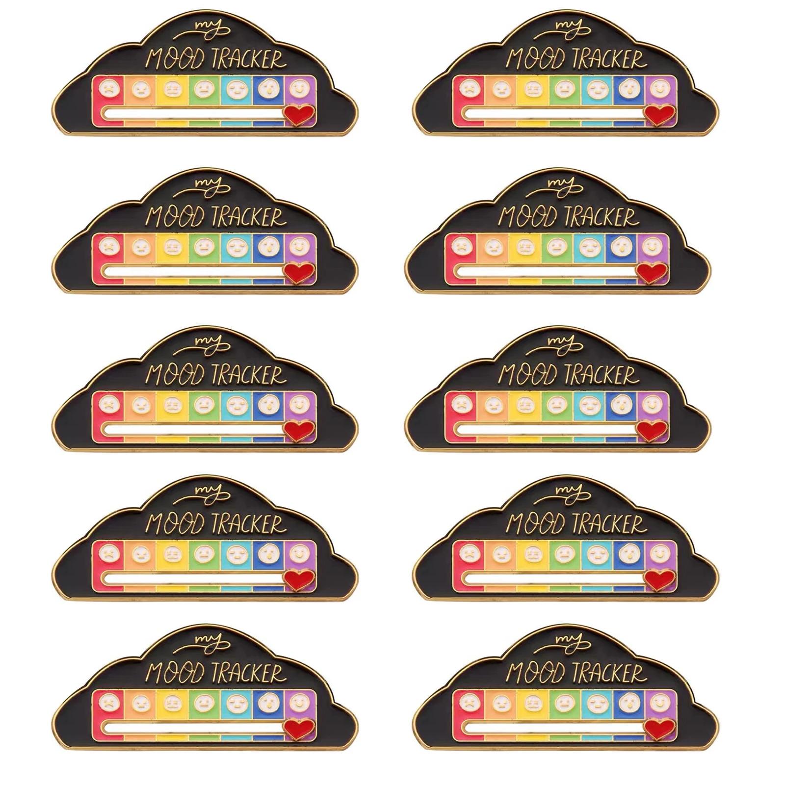 10 pièces mes broches de batterie sociale pour femmes hommes broche d'expression de Conversion d'hum