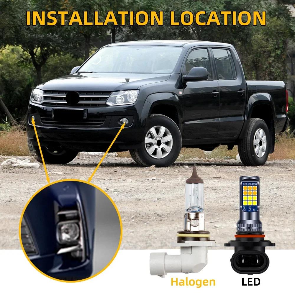 Ampoules LED antibrouillard pour VW AMAROK, feu de conduite avant blanc Double couleur, Canbus, 2011