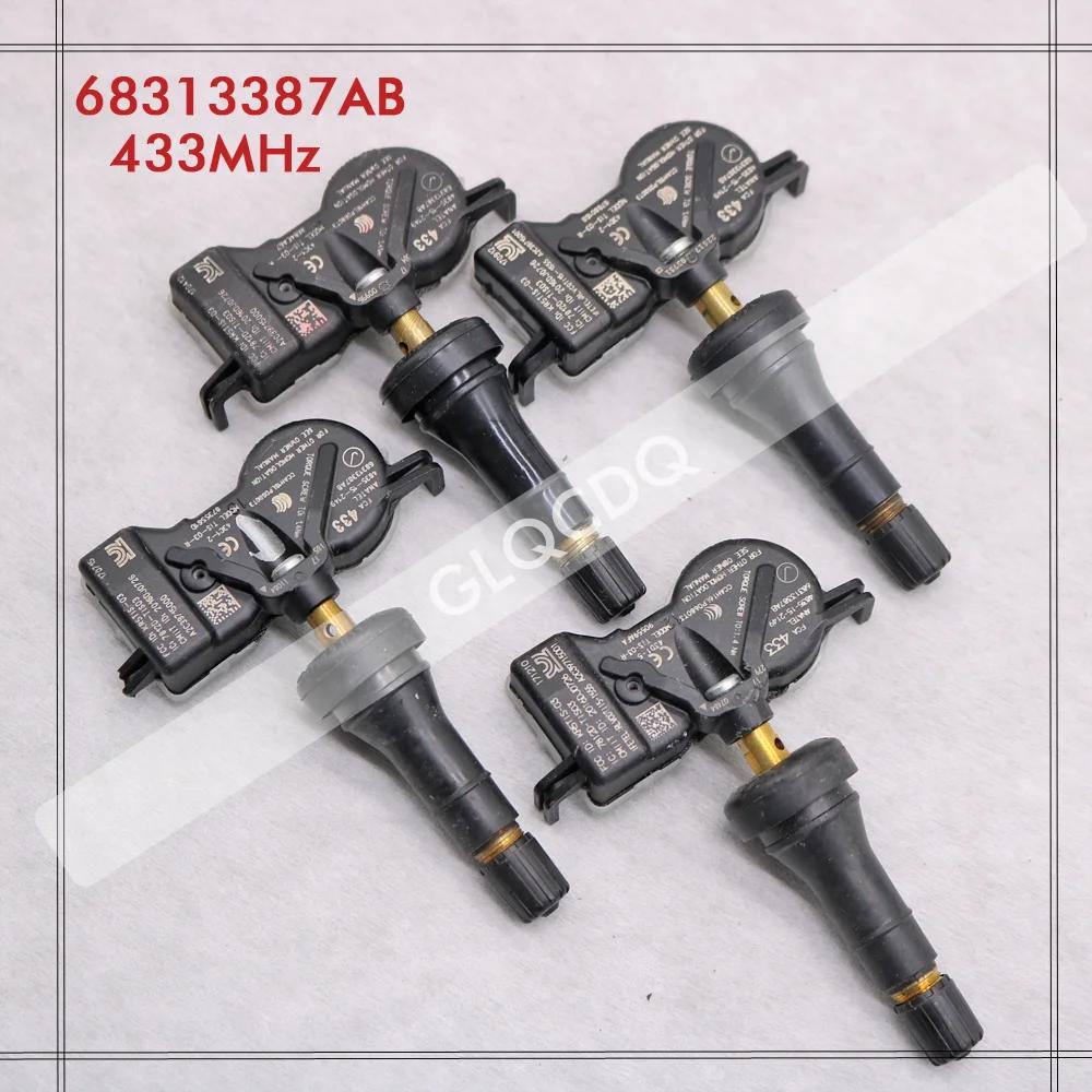 4 pièces pour Jeep Compass 2018-2024, capteur de pression des pneus TPMS 433 MHz, capteur de pressio