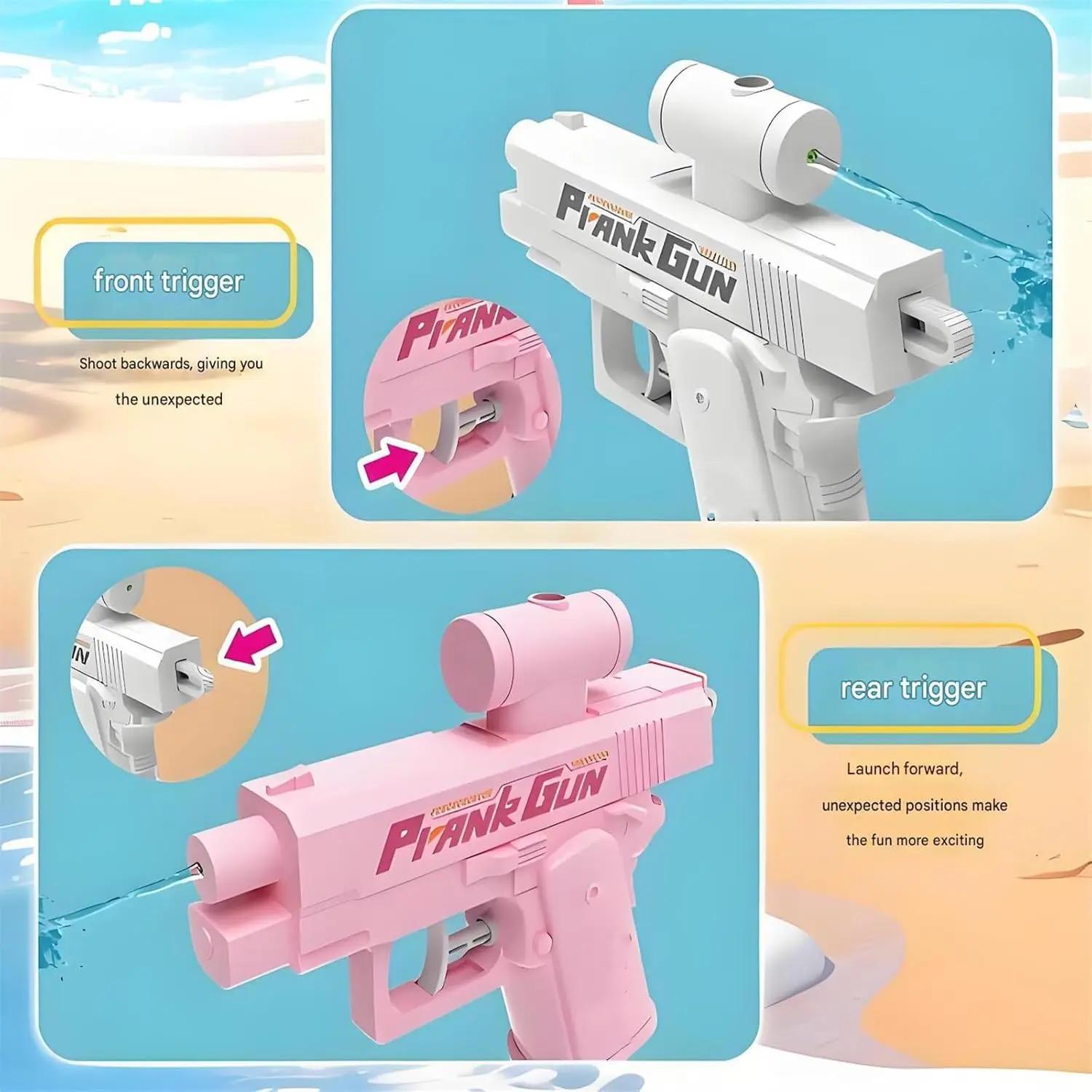 Pistolet de pulvérisation d'eau inversé Double face, farce créative, tactique d'été, Double pulvéris