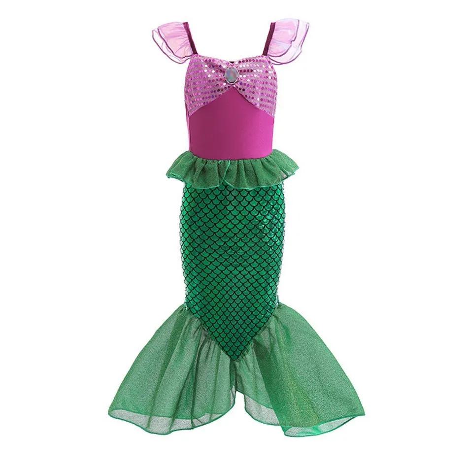 Robe de princesse Elsa et Anna pour filles, robe de carnaval pour enfants, déguisement de fleurs de 