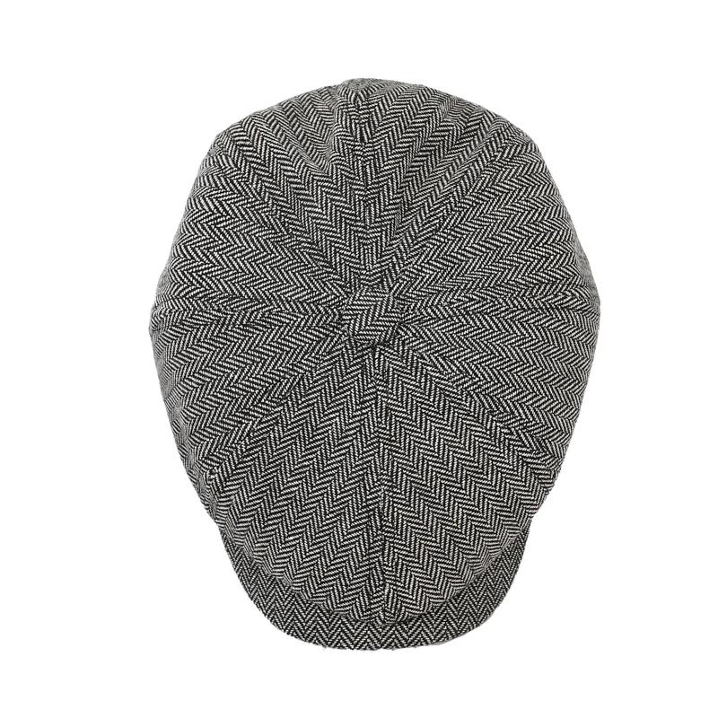 Chapeau de journal décontracté unisexe pour voyage, shopping et vacances – Béret rétro pour le print