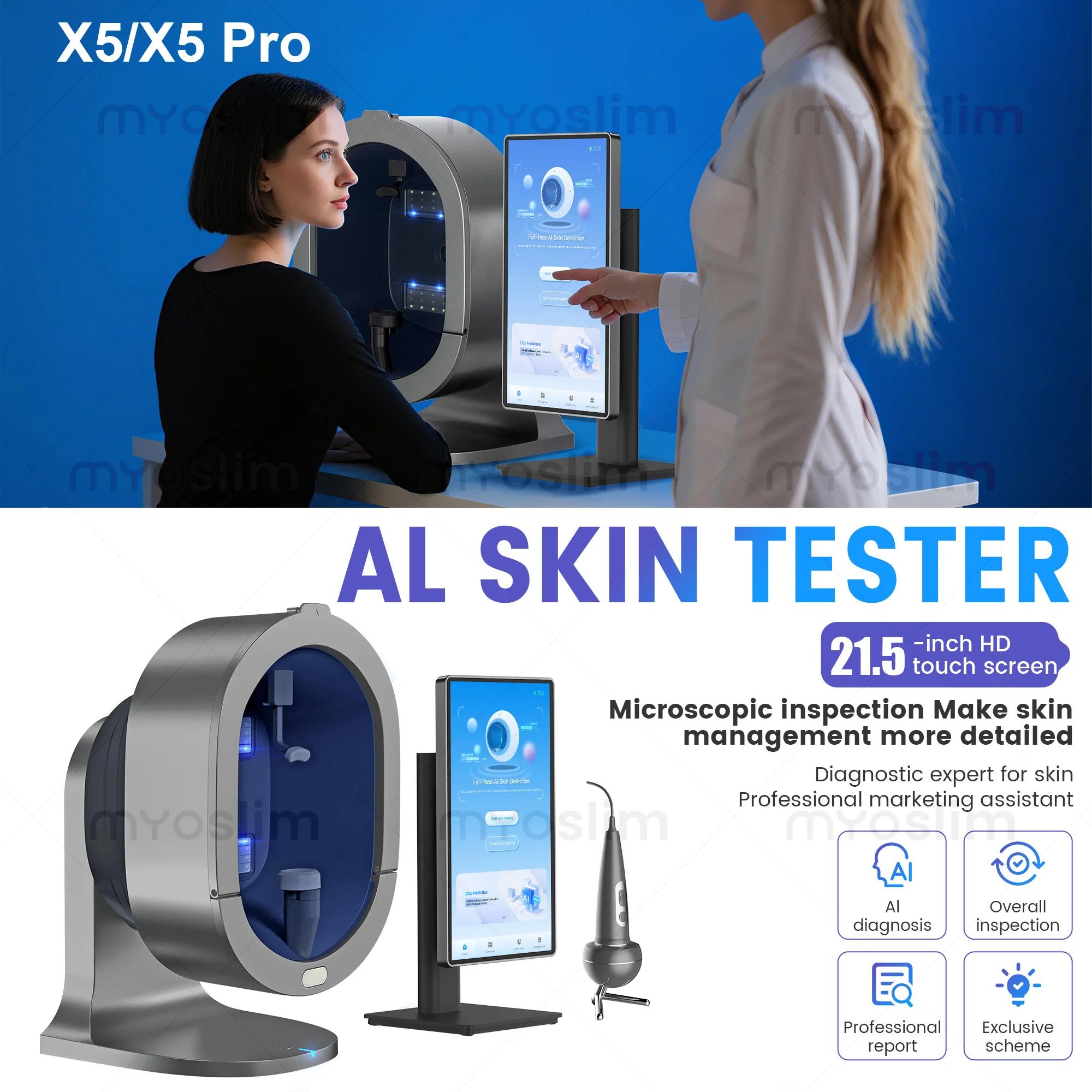 Analyseur Facial Numérique 3D Magic Mirror X5 AI, Analyseur de Peau Intelligent, Détecteur de Santé 