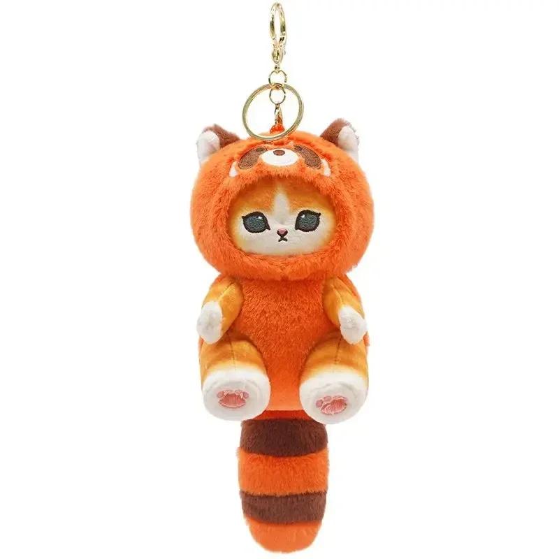 Kawaii porte-clés pendentif dessin animé Mofusand requin chat travestissement poupée sac à dos décor