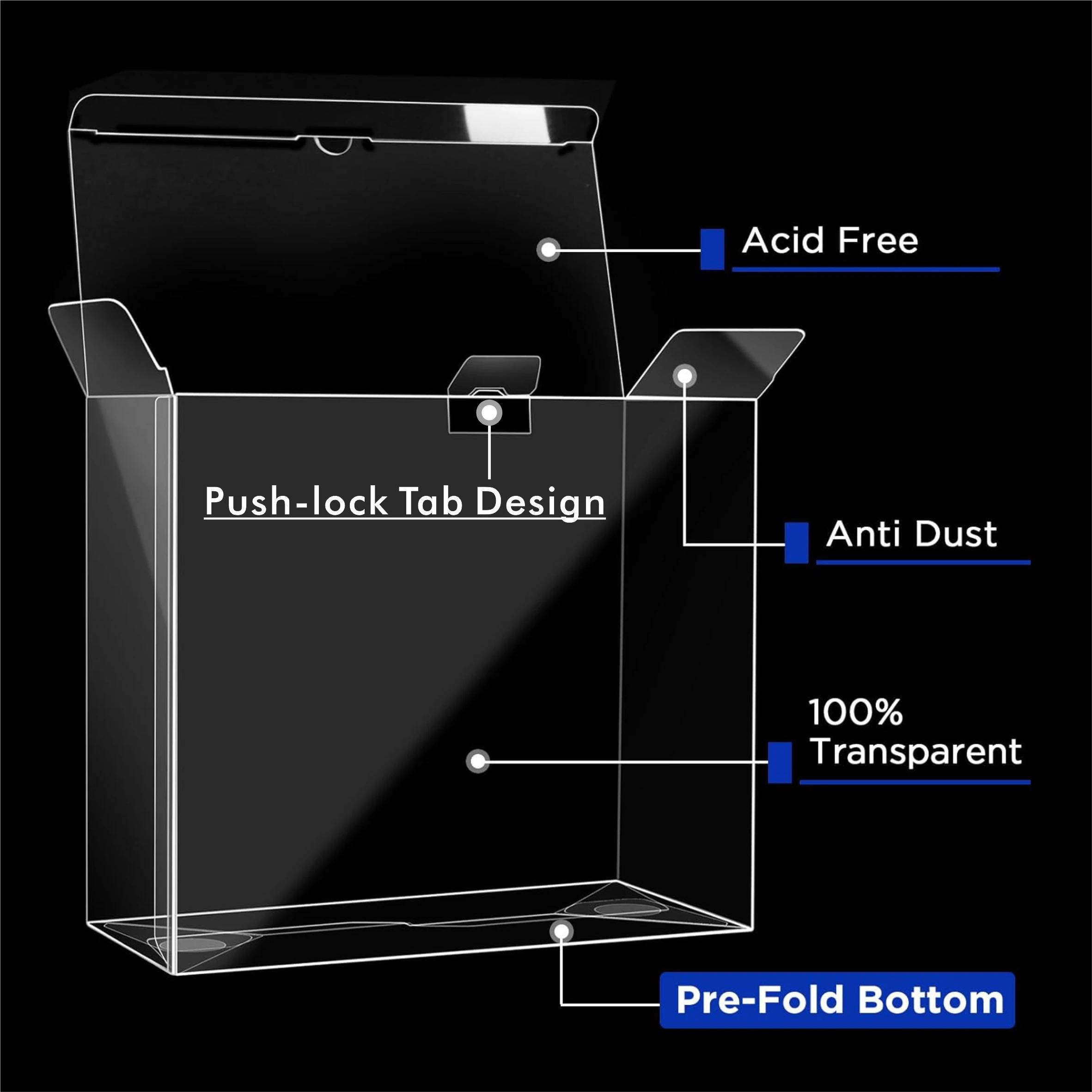 5/10 pièces PET Elite formateur boîte protecteurs vitrine transparente-boîtier ETB d'épaisseur 0.45m