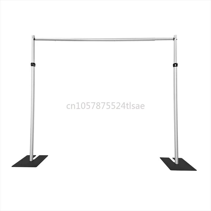 Arc carré de mariage 10x10 pieds, cadre de fond de gaze, support à Double tige en alliage d'aluminiu