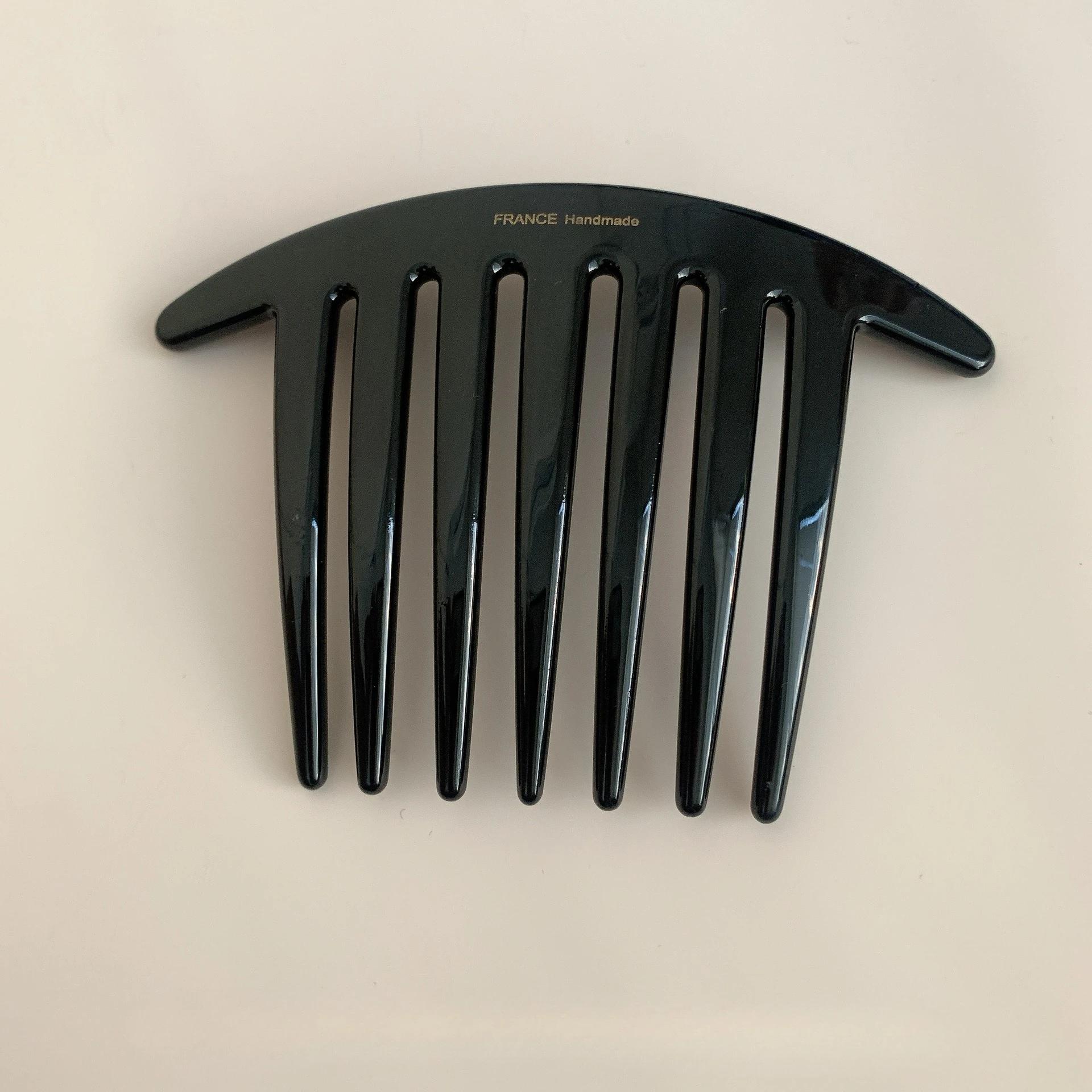 Épingle à cheveux française en forme de U, avec peigne à tête de boulette de viande, moderne, Simple