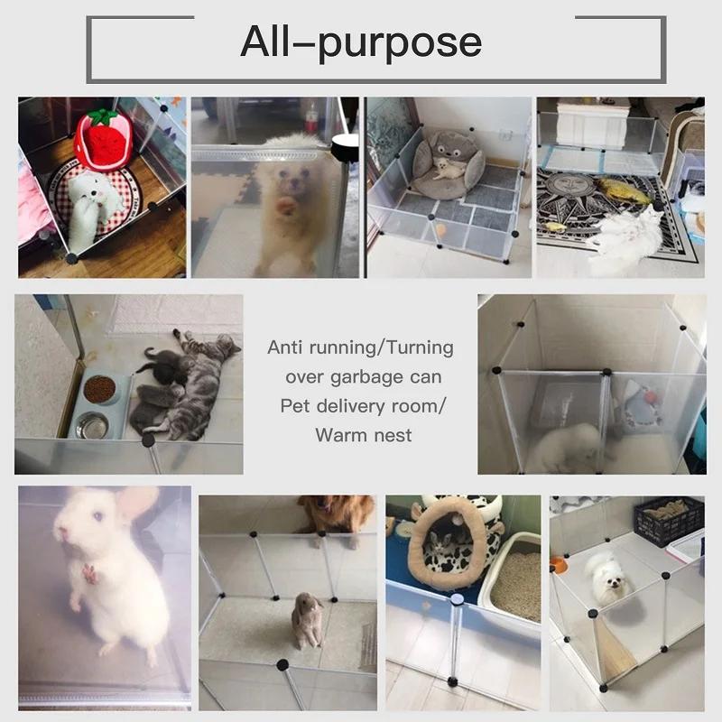 Parc bricolage petit animal de compagnie librement combiné pliable chien Cage cour clôture pour chie