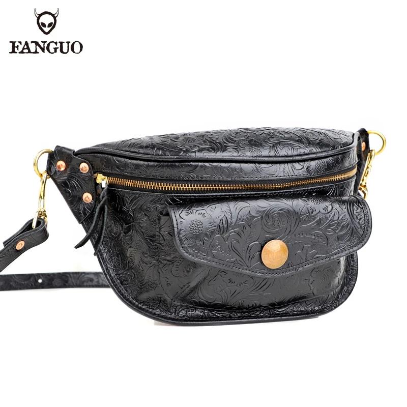 Sac à bandoulière rétro en cuir véritable pour hommes, sacs de messager pour hommes, sac à bandouliè
