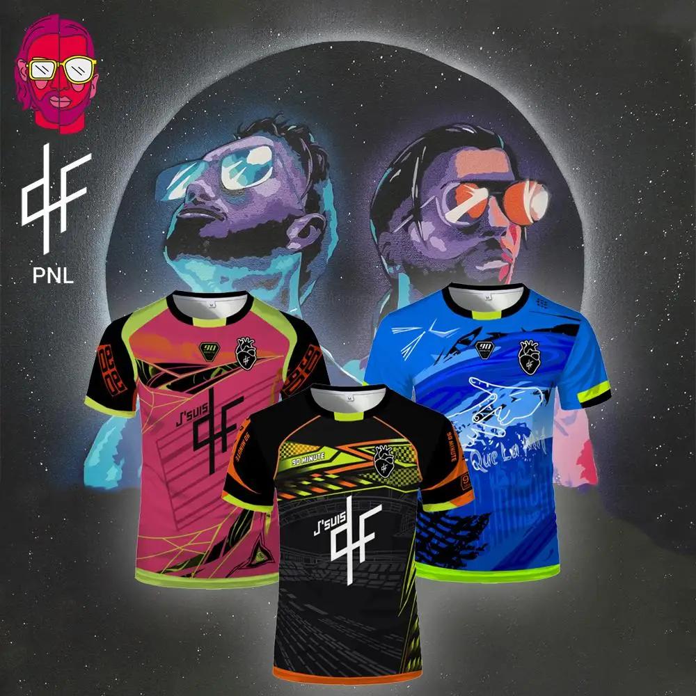 PNL Maillots 90 minutes maillot imprimé respirant Football formation T-shirt hommes et femmes à la m