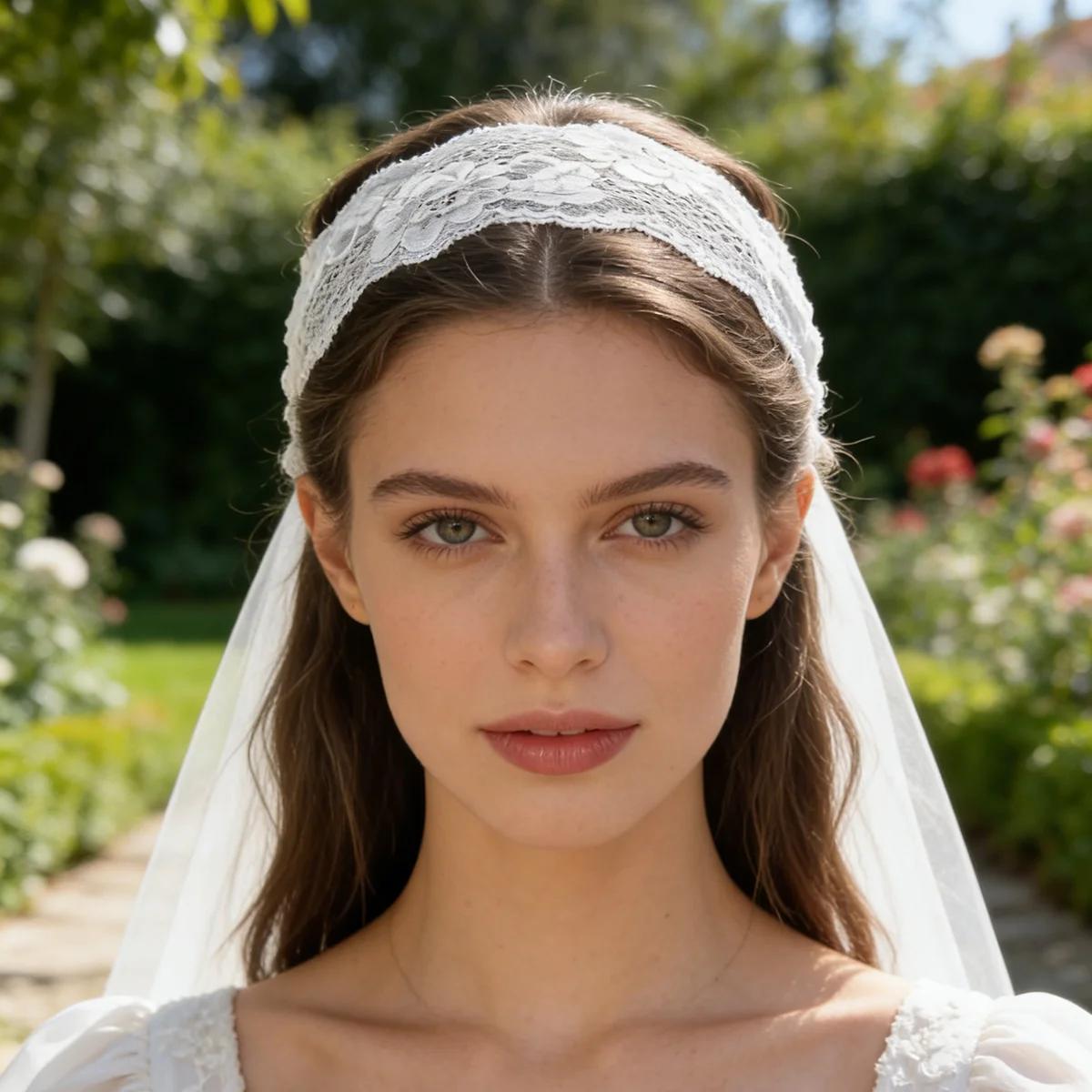 AWAYTR – bandeaux coréens en dentelle florale pour femmes et filles, bandeaux élastiques larges à la