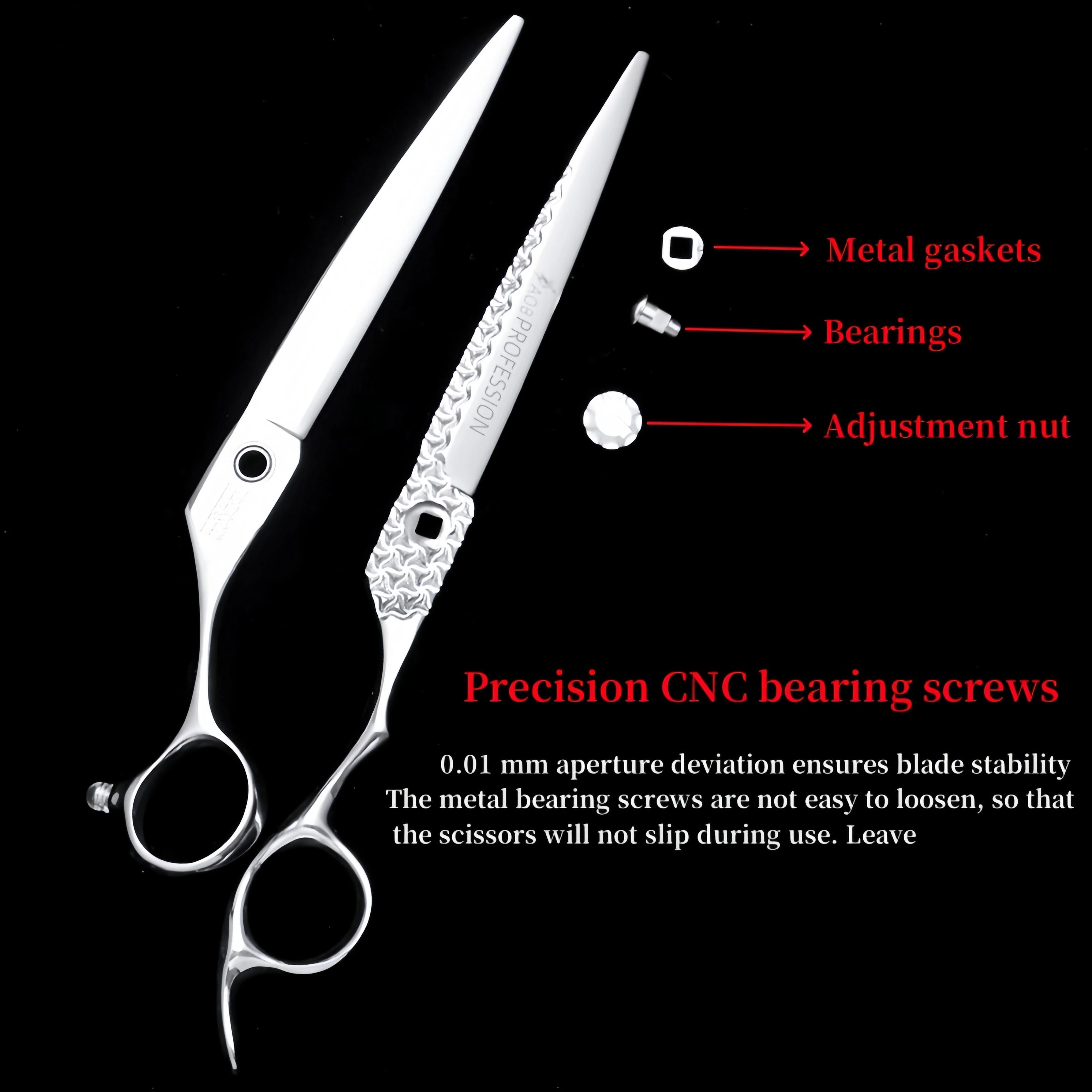 HISADA ciseaux de coiffeur professionnels 7.0 pouces machine de coupe de cheveux VG10 matériel cisea
