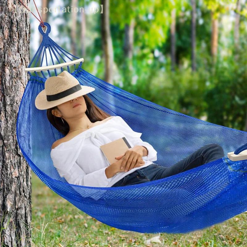 Hamac de camping en nylon épais, robuste, respirant, pour jardin