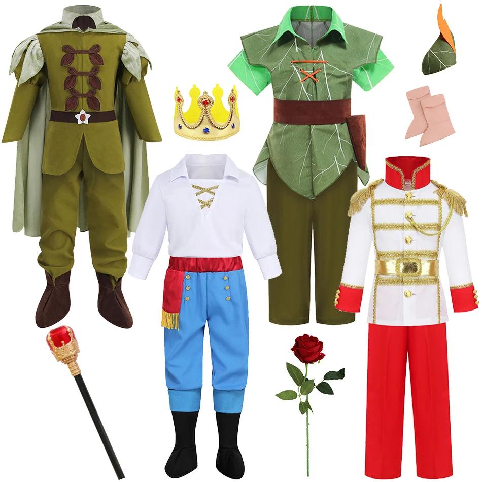 Garçons Prince Cosplay sirène elfes Costume Eric vêtements Halloween noël fête des enfants tenues en