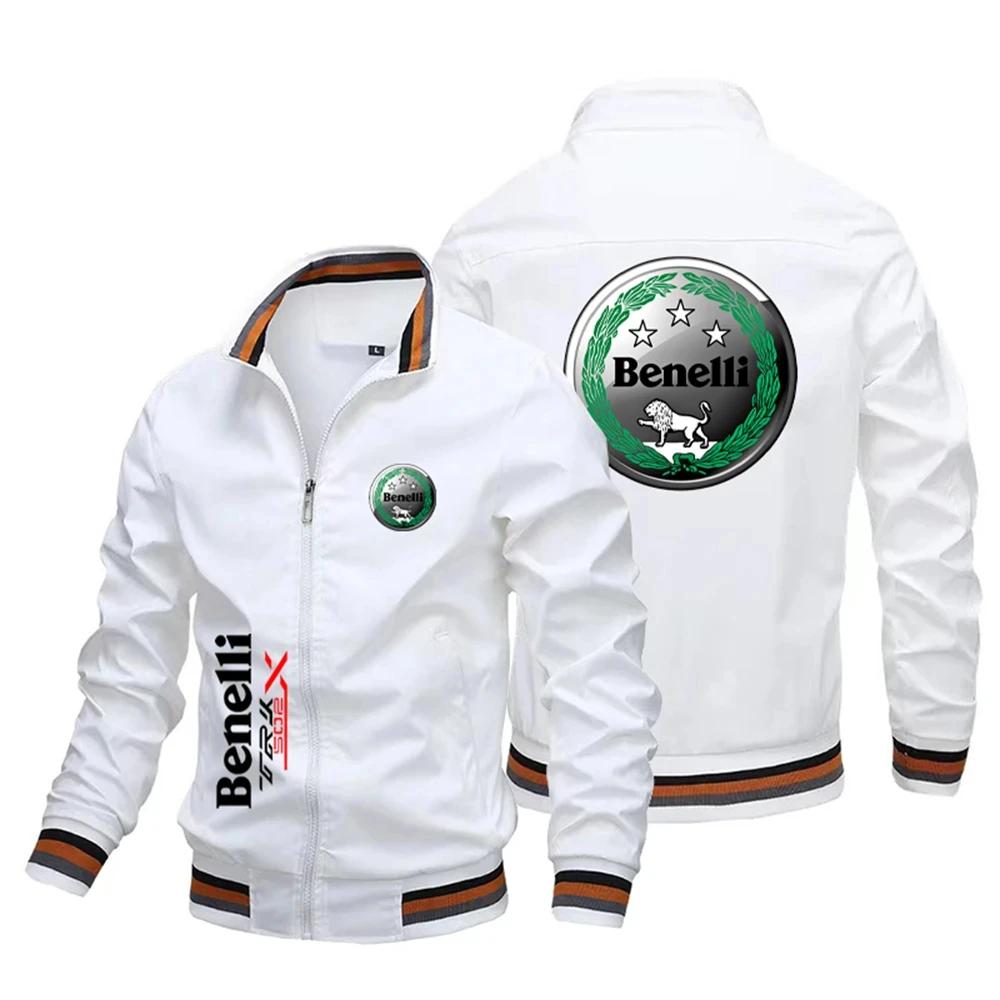Veste coupe-vent pour homme, logo Benelli, Harajuku, sports de plein air, cyclisme, loisirs, marque 
