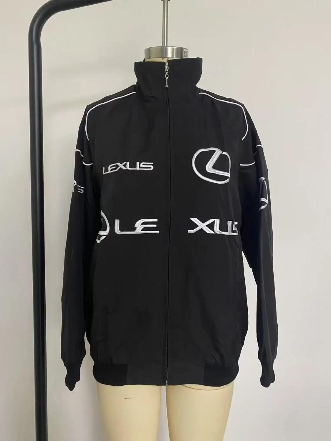 Blouson en coton brodé haut de gamme Lexus pour la course F1 et la moto, veste de moto chaude, vêtem