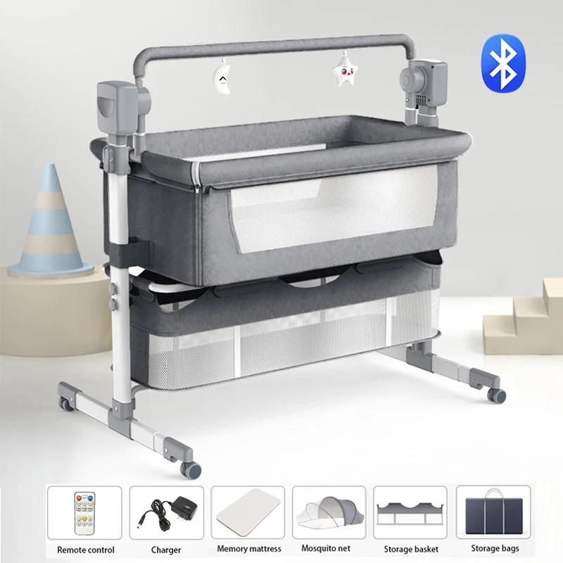 Berceaux pour bébé, berceau électrique pour nouveau-nés, couffin à bascule Portable avec balançoire 