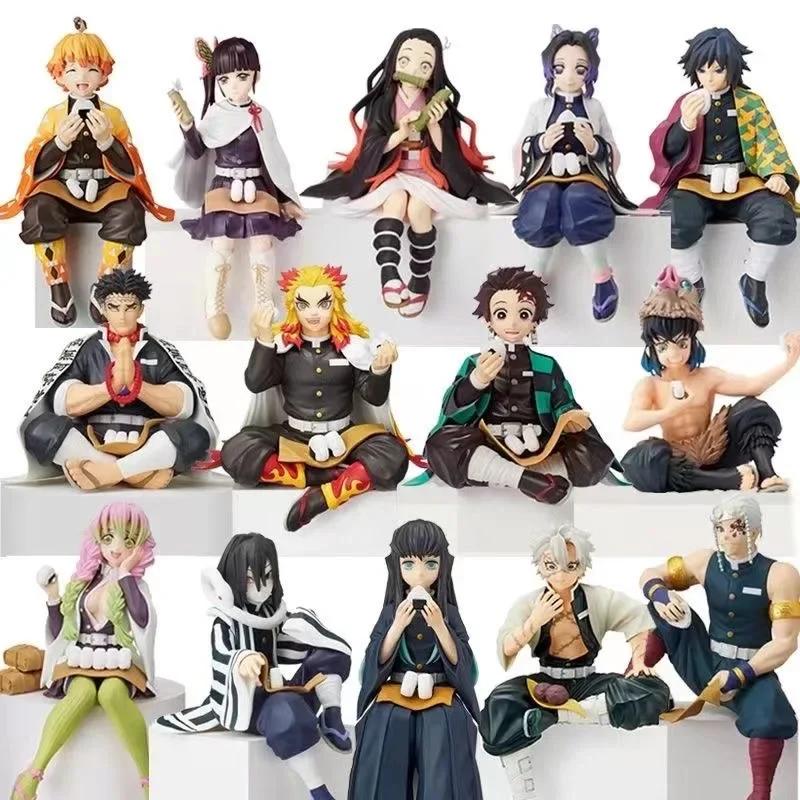 Figurines d'action Demon Slayer, Tanjirou Tomioka GiyuuZenitsu Kochou Nezuko, poupée de collection, 