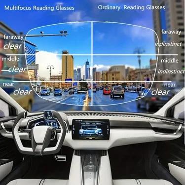 Lunettes de lecture multifocales progressives à zoom intelligent pour hommes et femmes, Anti rayons 