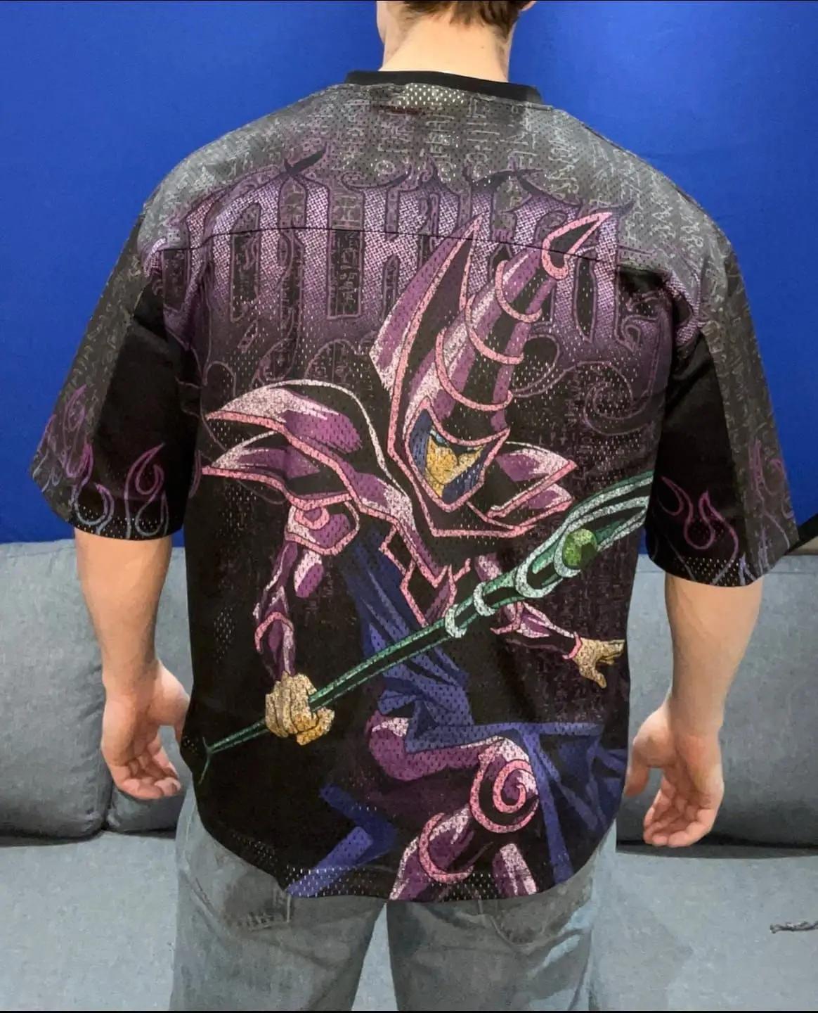 Nouveau grand T-shirt Xia Xin joint américain yu-gi-wang Super survêtement rue sport trous amples dé